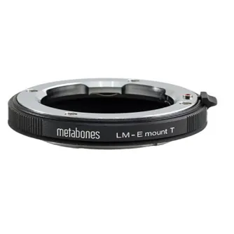 Metabones Leica M uz E-mount T adapteris melnā krāsā, ar teksturētu malu un gludu virsmu