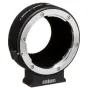 Metabones Leica R to Fujifilm X-Mount adapter with detachable Arca-type tripod foot, brass construction, chrome finish, and anti-flare flocked interior