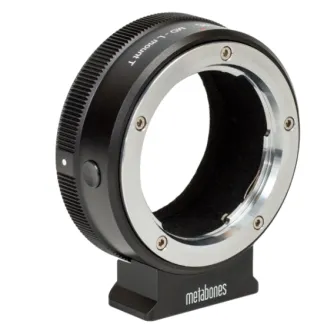 Адаптер Metabones для Minolta MD на L-монтаж с отъемной Arca-совместимой штативной ножкой, матовой черной отделкой и точной латунной конструкцией