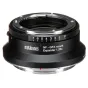 Metabones Nikon F to Fujifilm GFX 1.26x lens expander adapter featuring an aperture control ring and tripod foot attachment