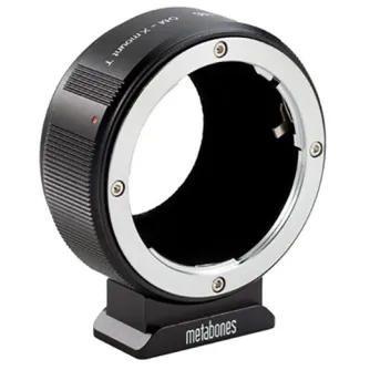 Metabones Olympus OM uz FUJIFILM X-mount T adapteris - precīzs mehāniskais adapteris ar satīna hroma apdari, noņemamu Arca-tipa statīva pēdu un vilnas oderi, lai samazinātu iekšējos atspulgus Olympus OM objektīviem X-mount kamer