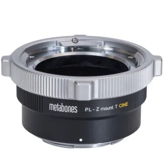 Metabones PL uz Nikon Z-montāžas adapteris ar precīzi hromētu montāžu un noņemamu Arca-tipa stativpēdu