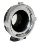 Metabones PL uz X-mount T Cine Speed Booster ULTRA 0.71x adapteris ar noņemamu Arca-tipa stativpēdu, sānu skats