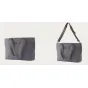 Moment Everything Travel Tote 19L grey durable travel tote with padded laptop sleeve and crossbody strap