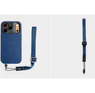 Moment Mobile Adjustable Wrist Strap in Indigo color with QuickLink connector attached to a camera case, featuring durable aluminum buckles and universal paracord anchors for secure, adjustable phone carrying.Moment Mobile Adjustable Wrist Strap in Indigo color with QuickLink connector attached to a camera case, featuring durable aluminum buckles and universal paracord anchors for secure, adjustable phone carrying.
