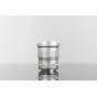 TTArtisan 11mm f/2.8 fisheye lens for Nikon Z - front view with built-in petal hood, silver finish