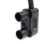 Tilta Mini XLR uz XLR 3-pin adapteris Canon C80 – tuvs skats uz labās lejas stūra Neutrik XLR3 sieviešu pieslēgumu ar dubultu aizsardzību kabeli