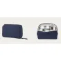 Moment Everything Tech Organizer Navy - compact weatherproof tech case with stretch pockets, cable loops, and zippered compartment for organizing gadgets and accessories