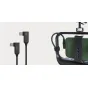 Moment 4 colu USB-C uz USB-C kabelis ar diviem 90 grādu stūrakotām savienotājiem, piemērots kompaktiem fotoaparātu montāžām un ierīcēm