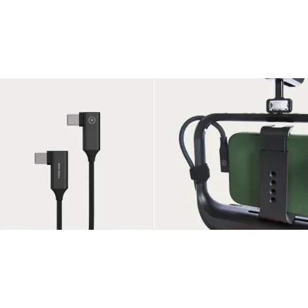Moment Направленный USB-C на Направленный USB-C Кабель 4in