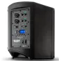 Rode Maverick MV6 portable active speaker rear panel featuring Bluetooth, XLR/TRS inputs, AUX, USB-A, and level controls for professional sound setups