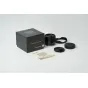 TTArtisan APS-AF 17mm F1.8 lens for Fuji X-mount with complete kit including lens hood, front and rear caps, and original black packaging