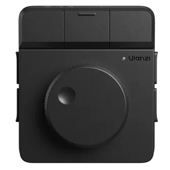 Ulanzi D100H Dial Creative Controller featuring a haptic feedback rotary dial and customizable RGB keypad, top-down view