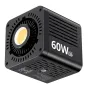 Видеосвет Ulanzi C60 60Вт двухцветной LED с компактным дизайном, вид спереди с COB LED и вентиляционными отверстиями.