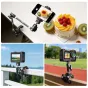 Ulanzi CO78 Super Clamp Kit with dual ball head magic arm securely mounting smartphone for food photography on desk