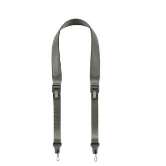 Ulanzi CSS1 U-Snap camera shoulder strap in Frost Pine Green with padded faux leather, quick-release buckle, and one-handed adjustment