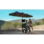 Tilta Boulder Camera Cart in use outdoors with expandable side table, monitor mount, and accessories for professional filmmaking