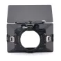 Tilta Mirage Pro 110mm matte box starter kit featuring a carbon fiber sun visor and filter holders, open case view from above