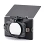 Tilta Mirage Pro matēks 114mm ar atvērtu priekšpusi, redzams modulārs filtru turētājs un viegls oglekļa šķiedras saulessargs