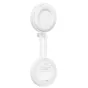 Ulanzi LM23 Mobile Phone Magnetic Fill Light V2 in white, featuring a magnetic base and circular LED ring light, designed for smartphone use with a central hole for camera alignment and compact, portable design.