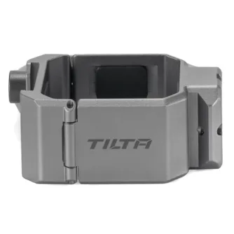 Крепежная скоба Tilta HDA-T15-MC-TG серого титанового цвета с креплением на NATO рейку, вид сбоку