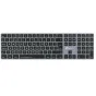 LogicKeyboard Dyslexie TITAN bezvadu apgaismotā klaviatūra Mac datoriem ar Dyslexie šriftu, ANSI izkārtojumu un titāna pelēkā alumīnija korpusu