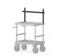 Алюминиевая монтажная планка Tilta TC-MB-B черного цвета для тележки Boulder Camera Cart с резьбовыми точками крепления, вид сбокуАлюминиевая монтажная планка Tilta TC-MB-B черного цвета для тележки Boulder Camera Cart с резьбовыми точками крепления, вид сбоку