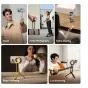 Ulanzi MA30 Mint Green carabiner-mounted phone tripod in action for vlogging and content creation