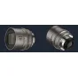 DZOFILM Arcana 32mm T2.1 anamorphic prime lens with 1.5x squeeze factor, PL mount, titanium finish, and manual focus ring