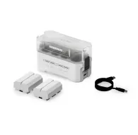 Tilta NP-FZ100 Charging Station Kit with 2 NP-FZ100 batteries and a compact 4-slot USB-C charger, off-white color, designed for Sony camera batteriesTilta NP-FZ100 Charging Station Kit with 2 NP-FZ100 batteries and a compact 4-slot USB-C charger, off-white color, designed for Sony camera batteries