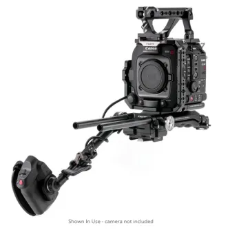 Tilta Camera Cage for Canon C400 Pro Kit V Mount with V-Mount battery plate, right-side extension arm, and USB-C cable