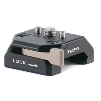 Tilta NATO Adapter for Rotatable Phone Mounting Bracket V2 - black spring-loaded clamp with red safety lock and 1/4-20 male thread