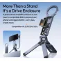 Ulanzi MA58 MagLock phone stand with SSD enclosure open, showing internal 2242 SSD slot for expanded mobile storage and filming setup