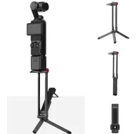 Ulanzi MA66 magnetic tripod for DJI Pocket 3 with ultra-lightweight 75g design, shown fully assembled with camera attachment and various shooting modesUlanzi MA66 magnetic tripod for DJI Pocket 3 with ultra-lightweight 75g design, shown fully assembled with camera attachment and various shooting modes