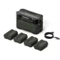 Зарядная станция Tilta NP-FZ100 с 4 аккумуляторами NP-FZ100 в комплекте, кабель USB-C для зарядки, компактный и портативный дизайн для батарей Sony и совместимых NP-FZ100