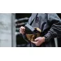 Tilta NP-FZ100 charging station with battery in front slot, portable pouch for convenient charging on the go