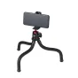 Ulanzi MT-11 Octopus Tripod with smartphone clamp holding a phone, showcasing flexible legs and 360-degree ball head for versatile vlogging and photography