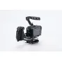 Tilta Canon C50 Pro kameras modulāra kārba ar PD sānu rokturi, augšējo rokturi, kabeļu fiksatoriem un Arca-Swiss apakšplāti dinamiskām video uzņemšanas ierīcēm