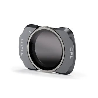 Tilta magnetic CPL polarizer filter for DJI Osmo Pocket 3 featuring ultra-slim design and quick-release grooved edges for easy attachment and removal