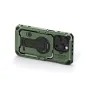 Tilta Khronos iPhone 16 Pro case in forest green, rear view with lens cluster cutout and capacitive control button