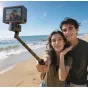 Ulanzi MT98 saliekamais selfi stiks pludmalē ar 57 cm garumu, ideāls Insta360 un darbības kamerām, ar slaidu dizainu nevainojamiem 360 grādu kadriem