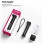 Ulanzi MT98 foldable selfie stick and mini tripod set, extended length up to 57 cm, includes silicone lens cap for Insta360 X4/X5, wrist strap, and original packaging box.