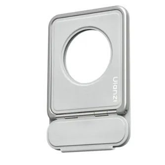Ulanzi PS01 MagSnap ultra-thin magnetic phone stand in Elephant Grey with adjustable hinge for desktop and hanging setups