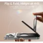 Ulanzi PS01 MagSnap Phone Stand - ultra-thin magnetic stand with flip and fold design for easy height adjustment, perfect for mobile photography and streaming