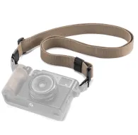 Tilta brown Swiss velvet camera strap with leather accents and metal connectors for secure cross-body, shoulder, or neck use on DSLR or cinema camerasTilta brown Swiss velvet camera strap with leather accents and metal connectors for secure cross-body, shoulder, or neck use on DSLR or cinema cameras