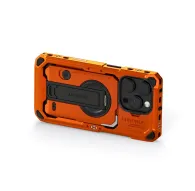 Tilta Khronos iPhone 16 Pro rugged orange case with modular accessory clamp and camera lens protectionTilta Khronos iPhone 16 Pro rugged orange case with modular accessory clamp and camera lens protection