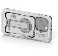Чехол Tilta Khronos для iPhone 16 Pro в цвете Титановый белый с модульным дизайном, встроенными объективами, шкалой глубины и зажимом для крепления аксессуаровЧехол Tilta Khronos для iPhone 16 Pro в цвете Титановый белый с модульным дизайном, встроенными объективами, шкалой глубины и зажимом для крепления аксессуаров