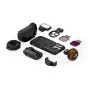 Tilta Khronos iPhone 16 Pro Ultimate Kit accessory set featuring a cooling module, USB-C hub, focus handle, wooden grip, ND filters, and LED light for professional mobile filmmaking