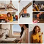 Ulanzi PS01 MagSnap phone stand in vibrant orange, foldable magnetic holder for MagSafe iPhones and Android devices with magnetic cases, used for hands-free video calls and content creation.