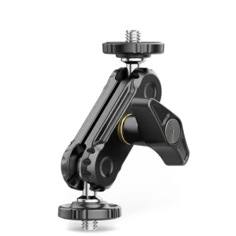 Ulanzi R102 double ball head magic arm with articulated design, featuring dual 360-degree rotating ball heads and 1/4-20 screws for versatile camera rig accessory mounting